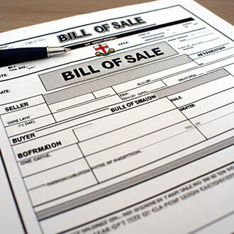 Ontario bill of sale