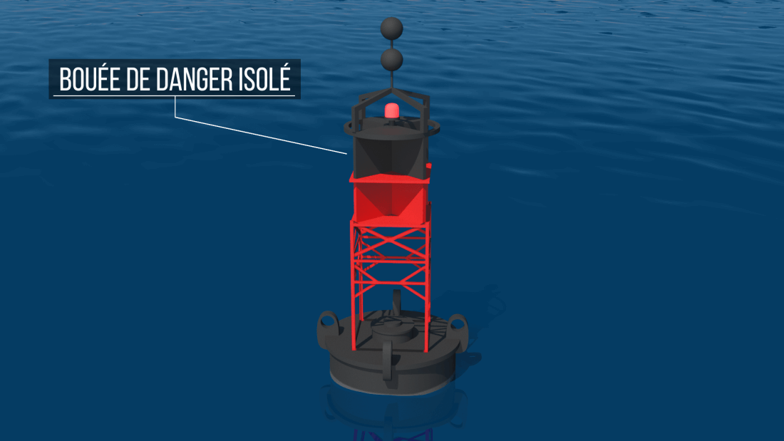 Bouée de danger isolé