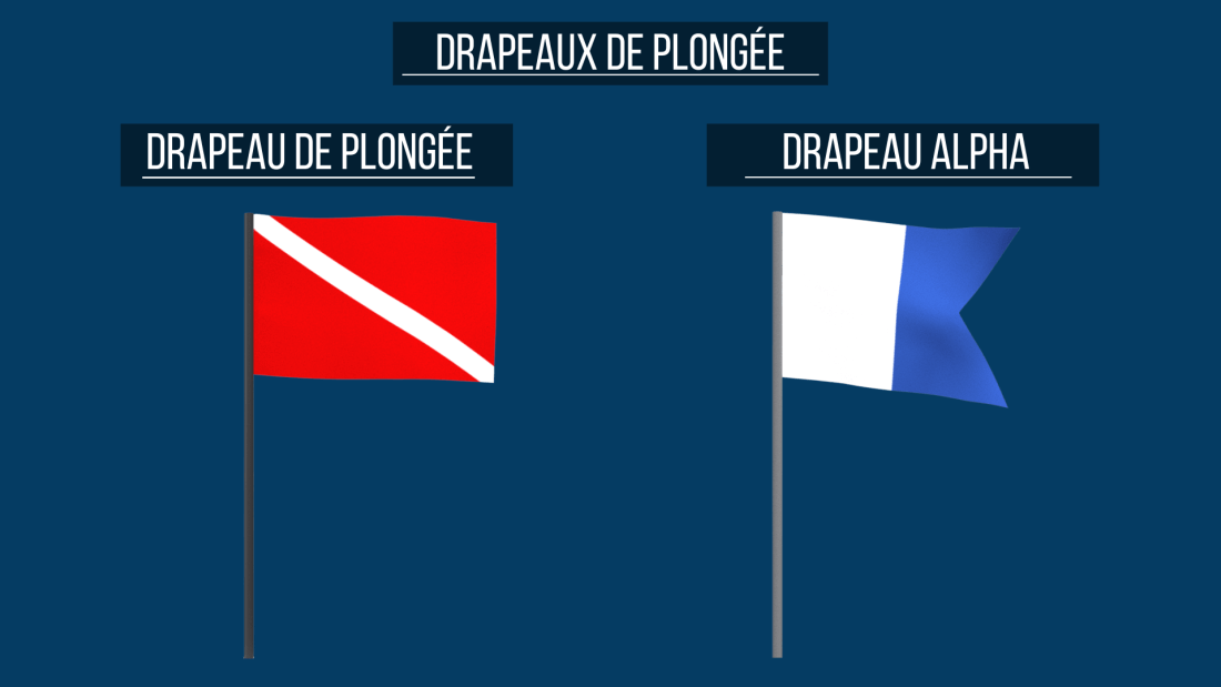 Bouées et drapeaux de plongée