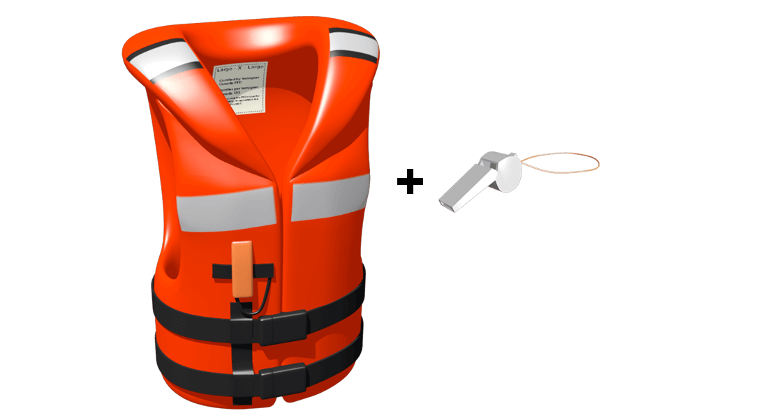 Équipements de sécurité en paddleboard - option 1