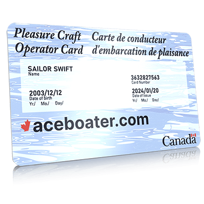 Operate a boat without a boating license Manitoba