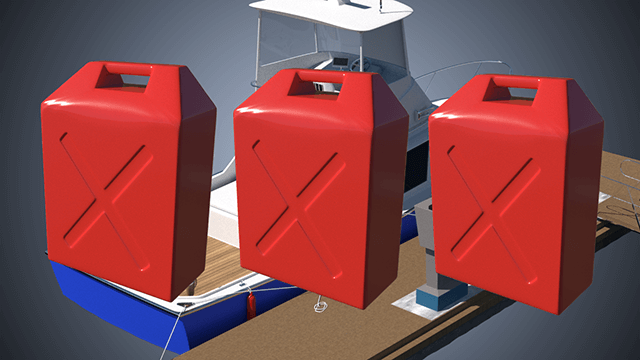 Determine la cantidad de combustible necesaria