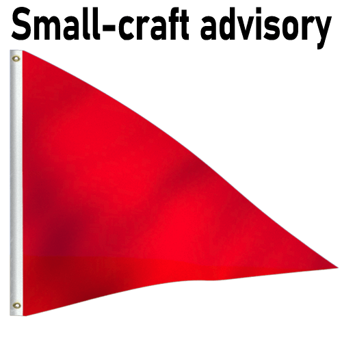 small craft advisory flag