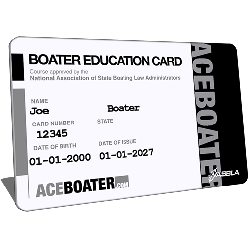 Boater Education card - NASBLA approved