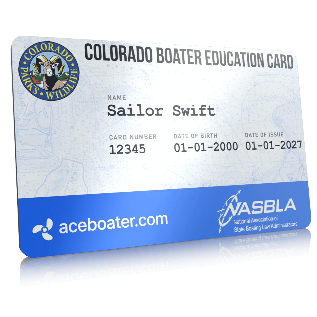 Colorado Boating Education Card