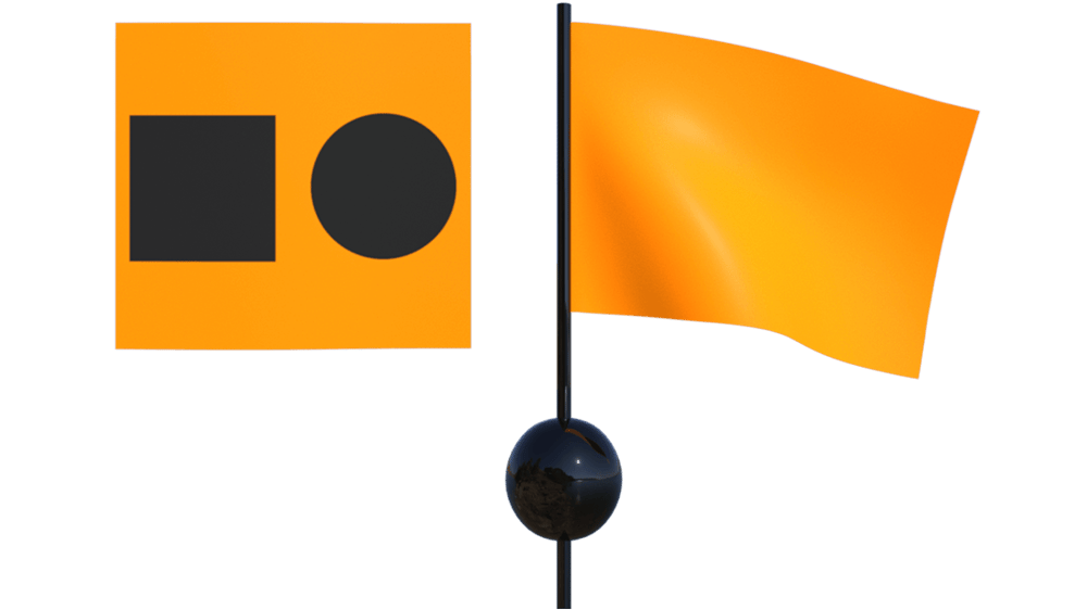 Bandera naranja