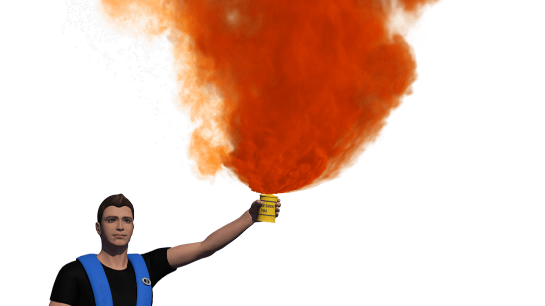 Smoke signal flare