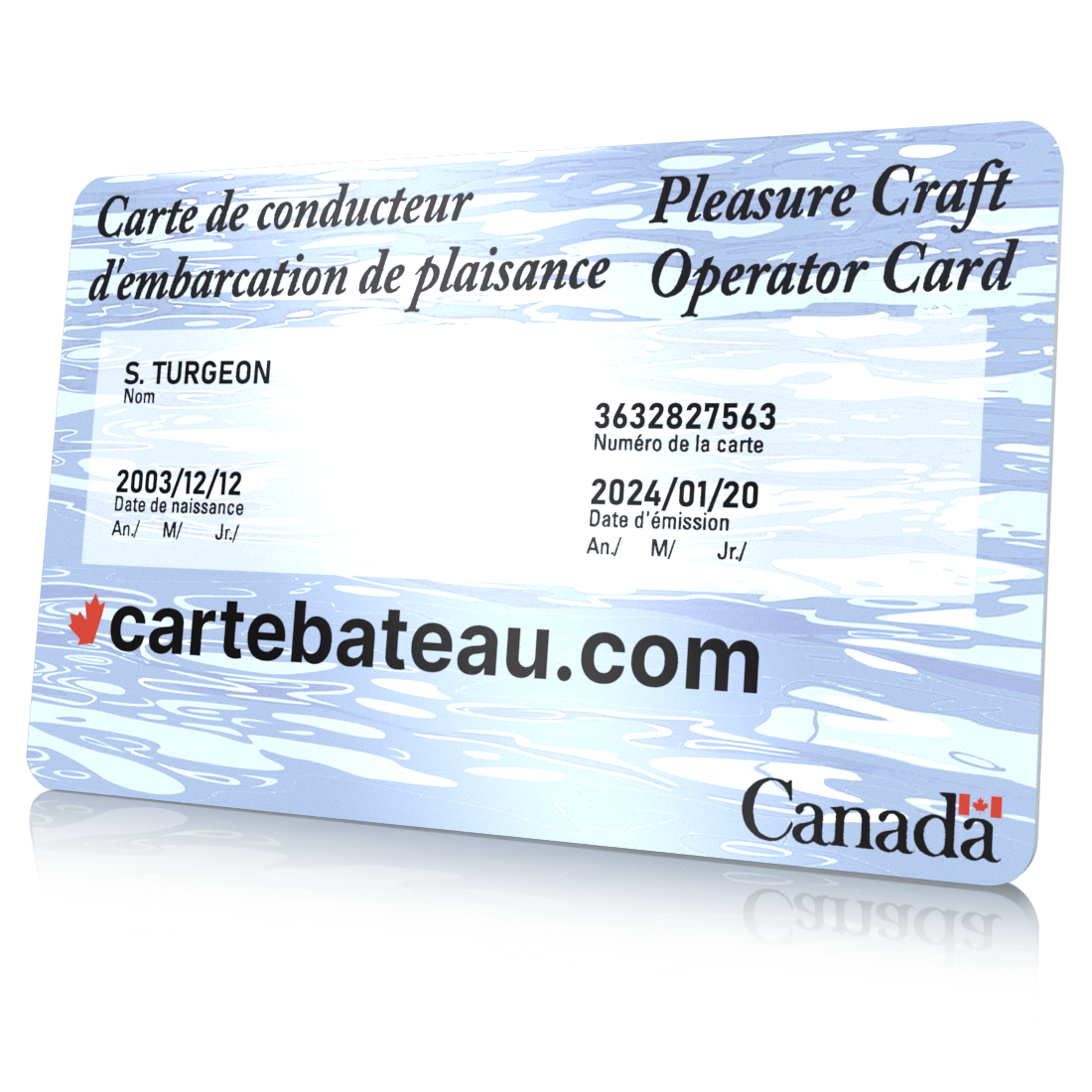 Qu'est-ce qu'une carte de conducteur d'embarcation de plaisance CCEP?
