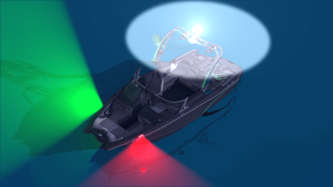Boat navigation lights rules and requirements at night