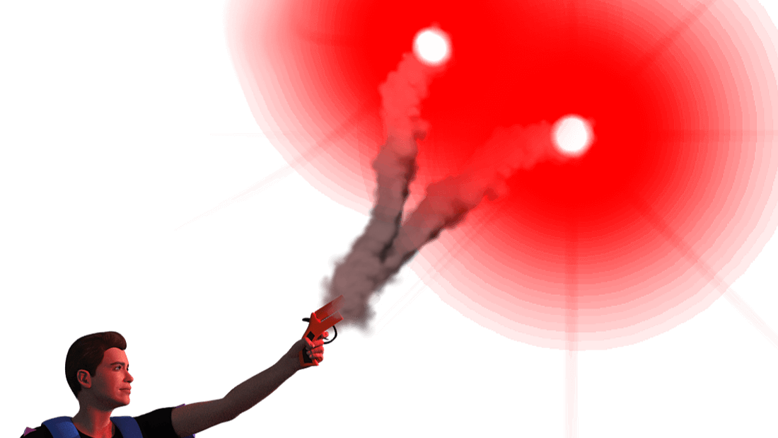 Boat distress flare types